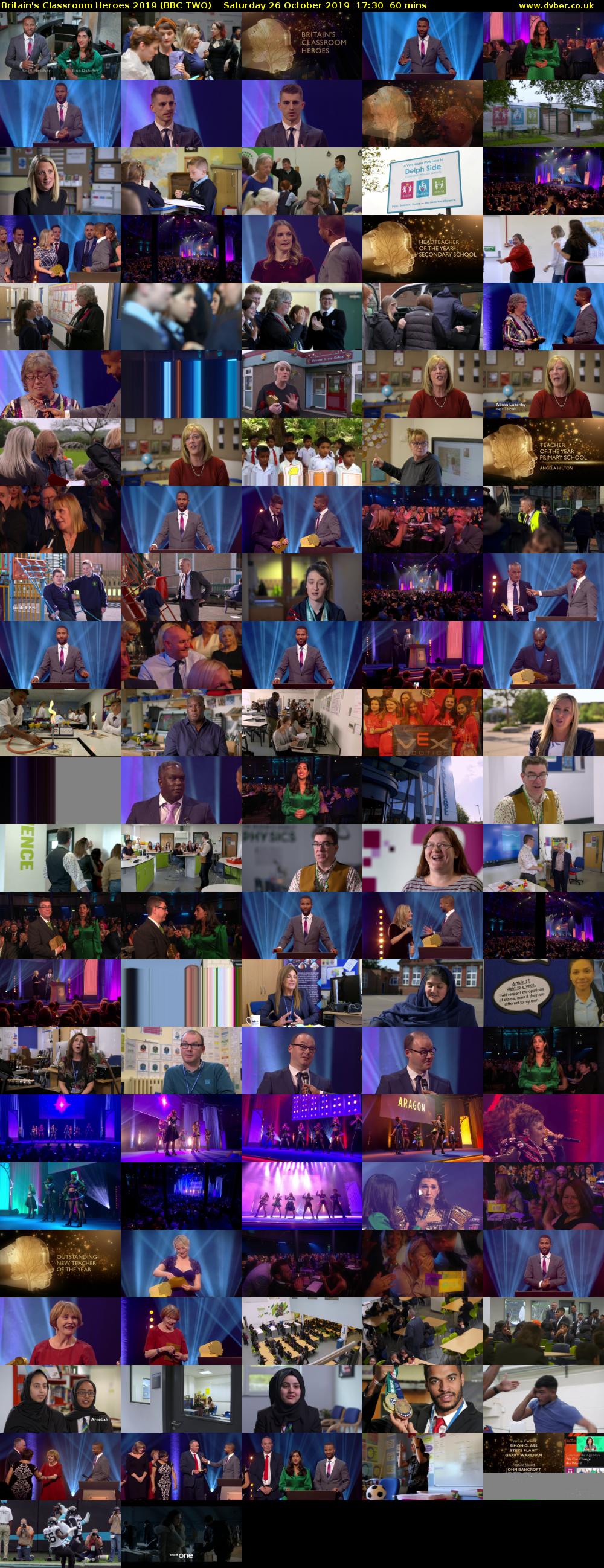 Britain's Classroom Heroes 2019 (BBC TWO) Saturday 26 October 2019 17:30 - 18:30