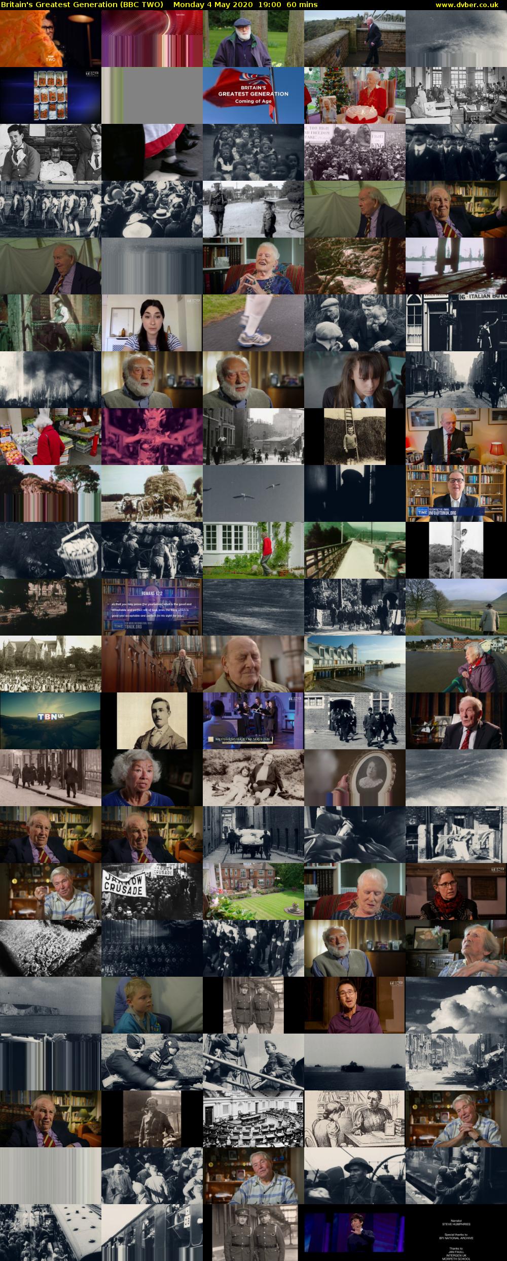 Britain's Greatest Generation (BBC TWO) Monday 4 May 2020 19:00 - 20:00