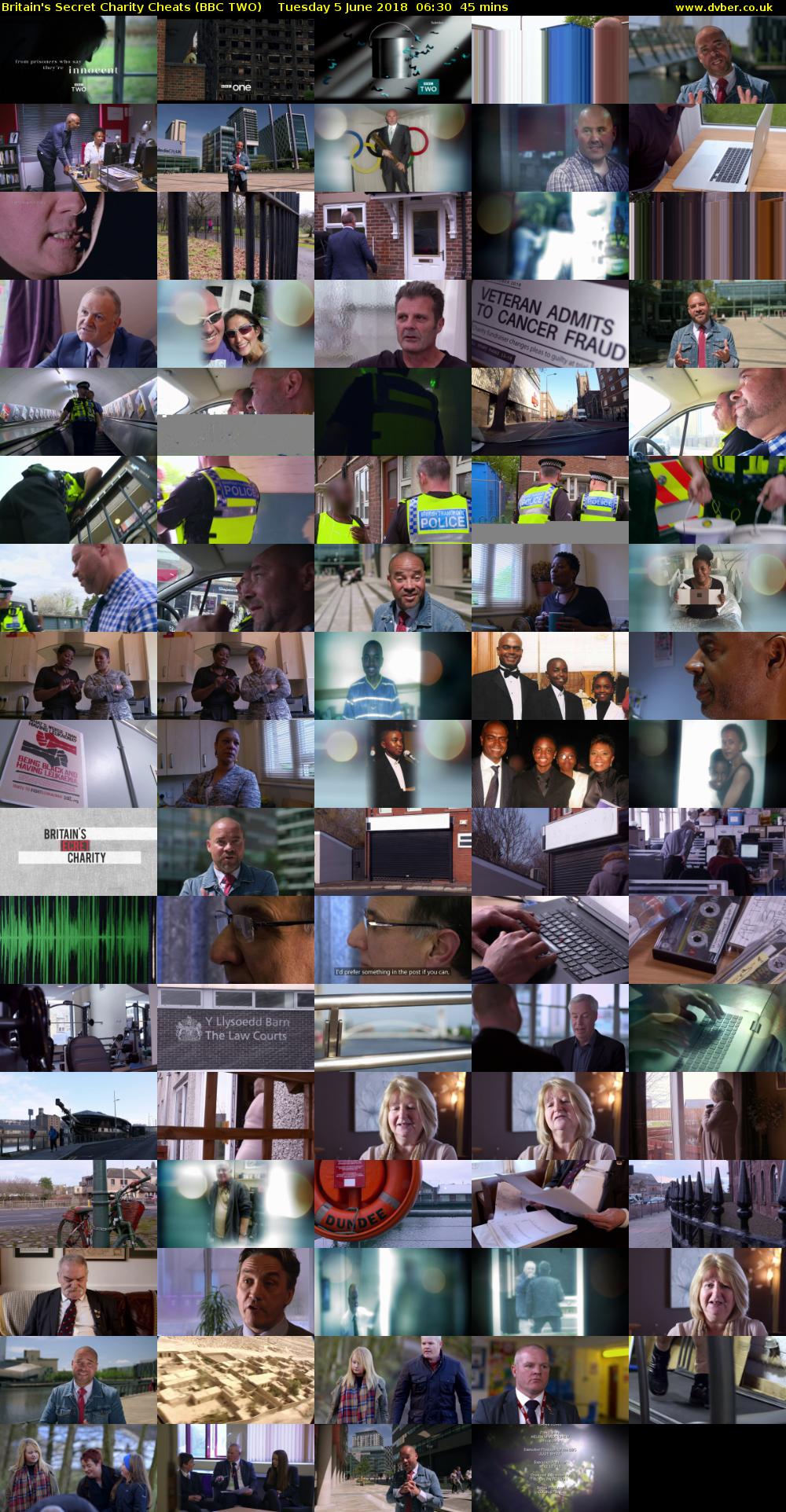 Britain's Secret Charity Cheats (BBC TWO) Tuesday 5 June 2018 06:30 - 07:15