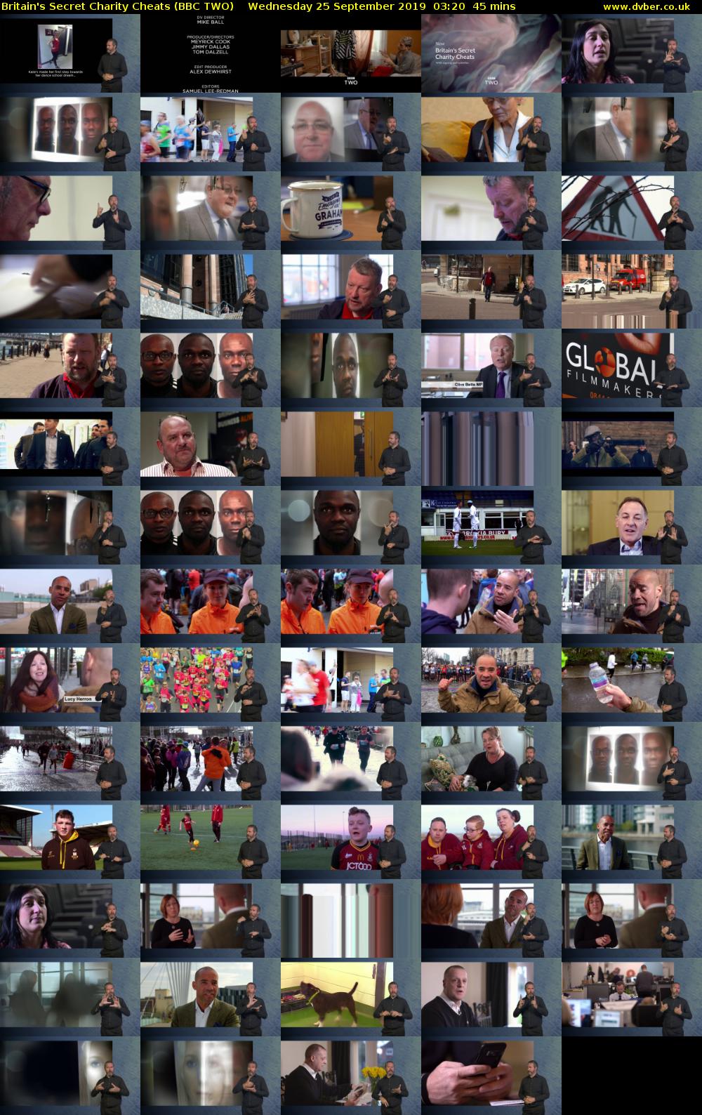 Britain's Secret Charity Cheats (BBC TWO) Wednesday 25 September 2019 03:20 - 04:05