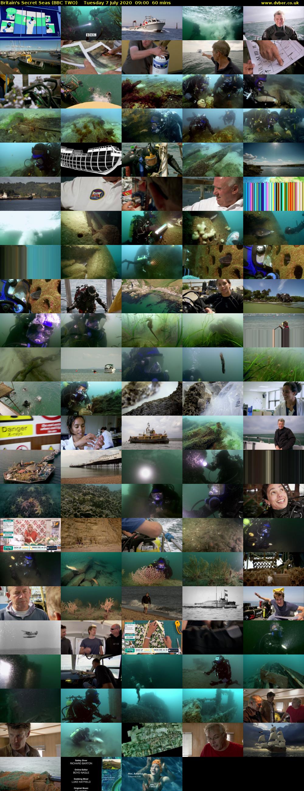 Britain's Secret Seas (BBC TWO) Tuesday 7 July 2020 09:00 - 10:00