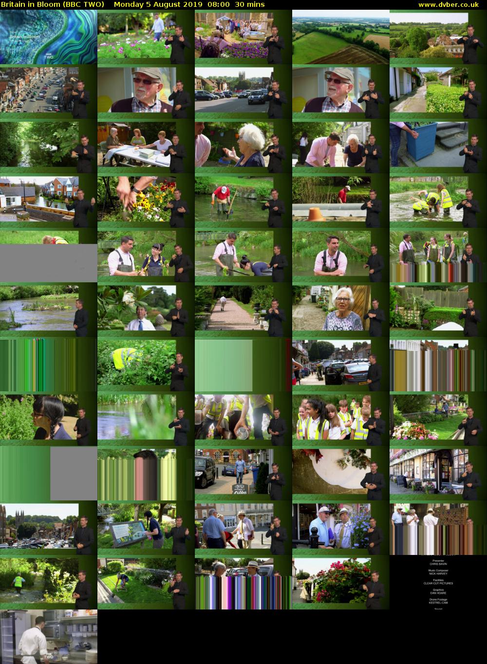 Britain in Bloom (BBC TWO) Monday 5 August 2019 08:00 - 08:30