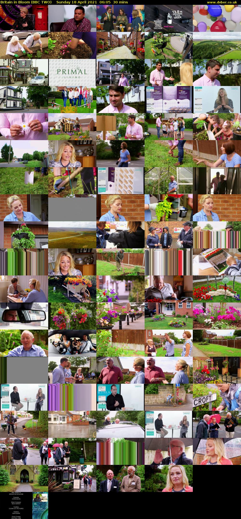 Britain in Bloom (BBC TWO) Sunday 18 April 2021 06:05 - 06:35