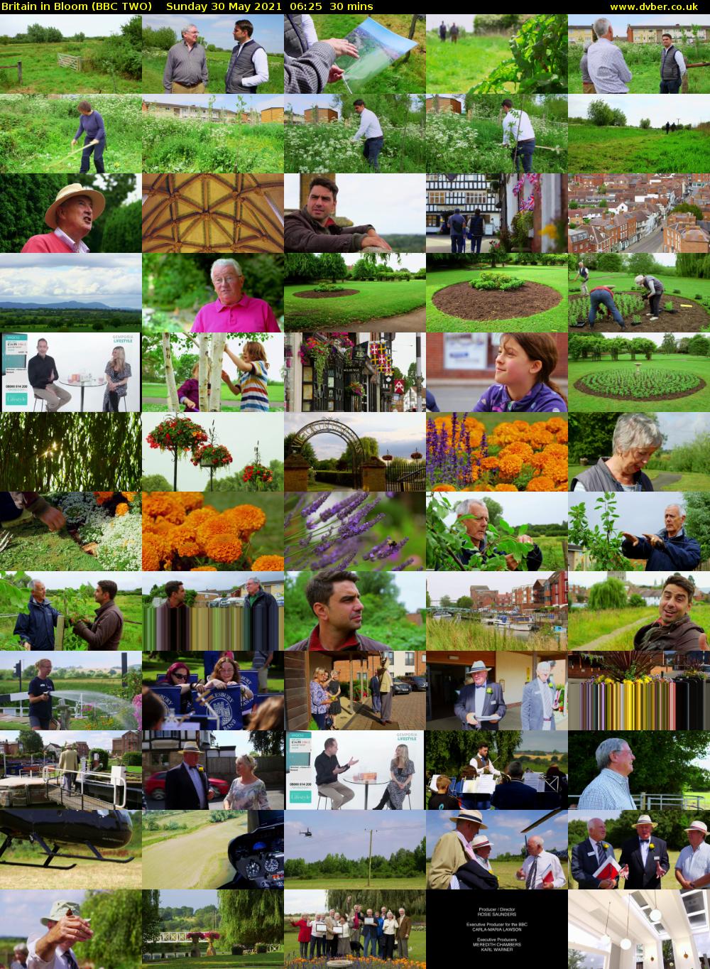 Britain in Bloom (BBC TWO) Sunday 30 May 2021 06:25 - 06:55