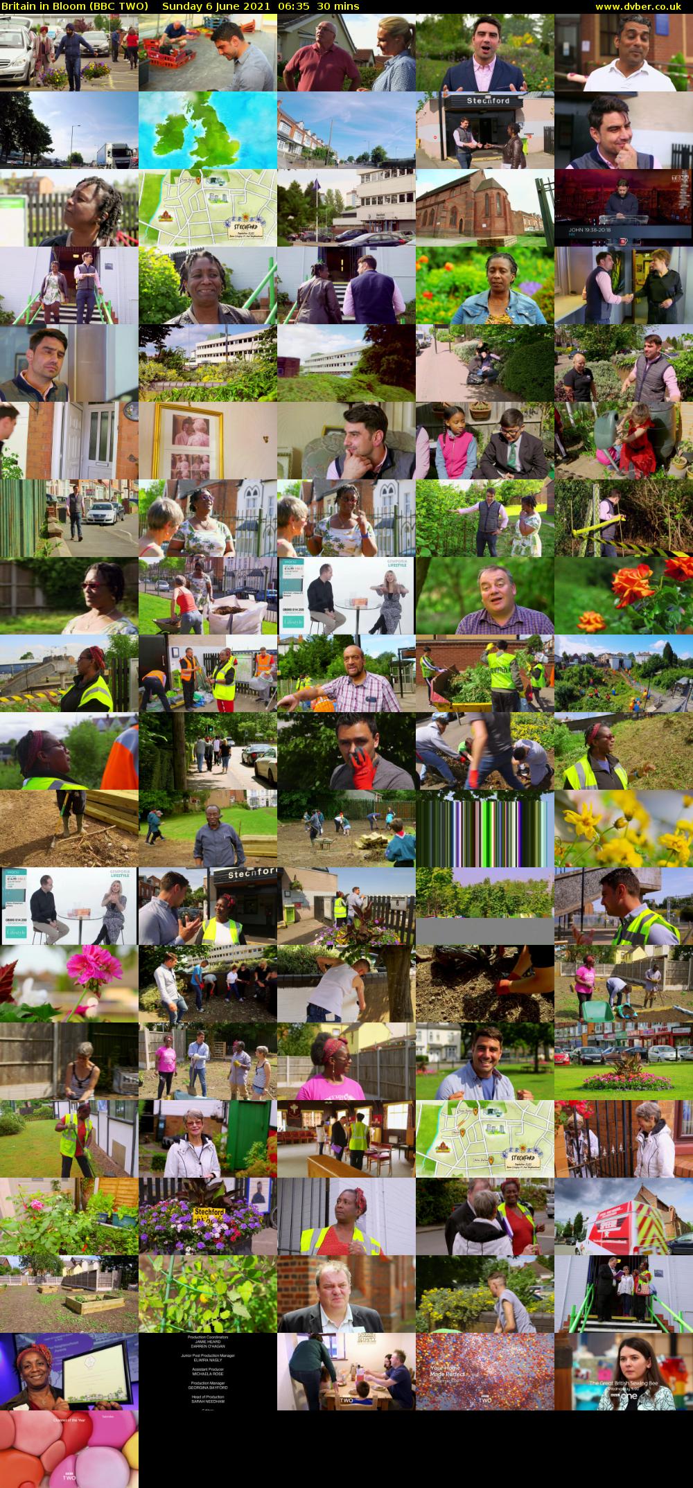 Britain in Bloom (BBC TWO) Sunday 6 June 2021 06:35 - 07:05