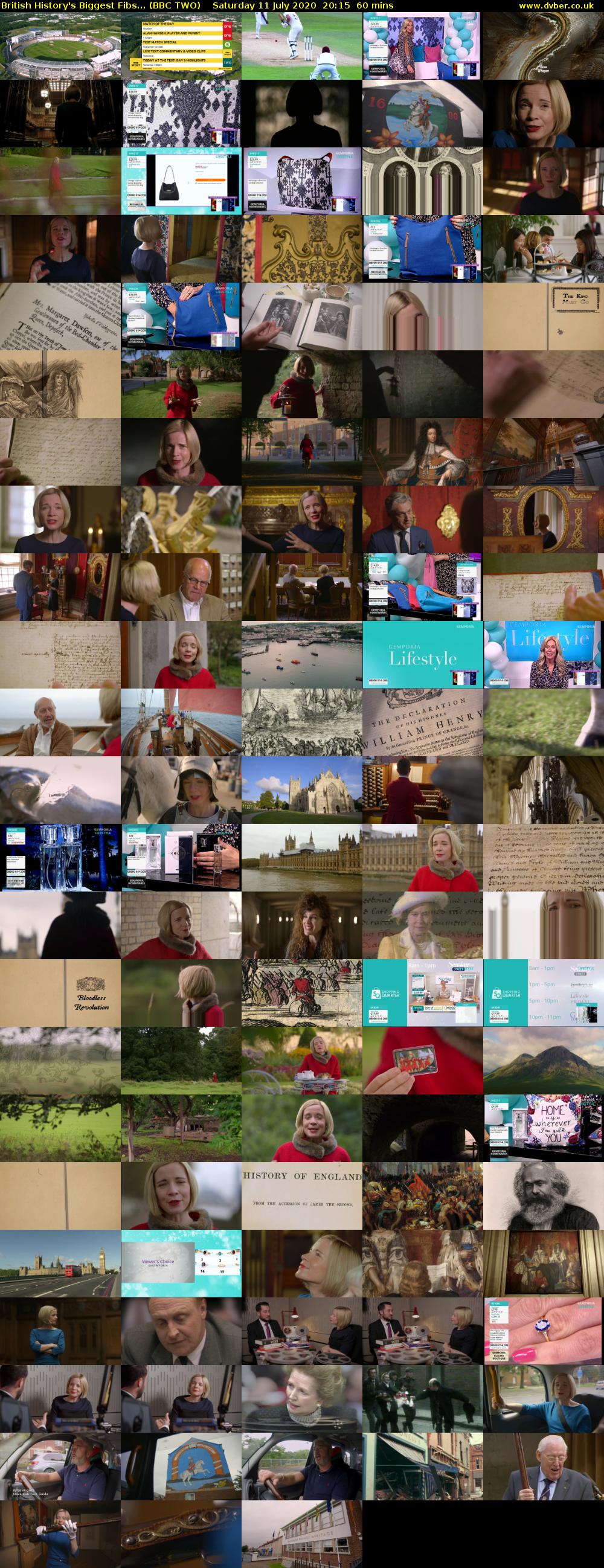 British History's Biggest Fibs... (BBC TWO) Saturday 11 July 2020 20:15 - 21:15
