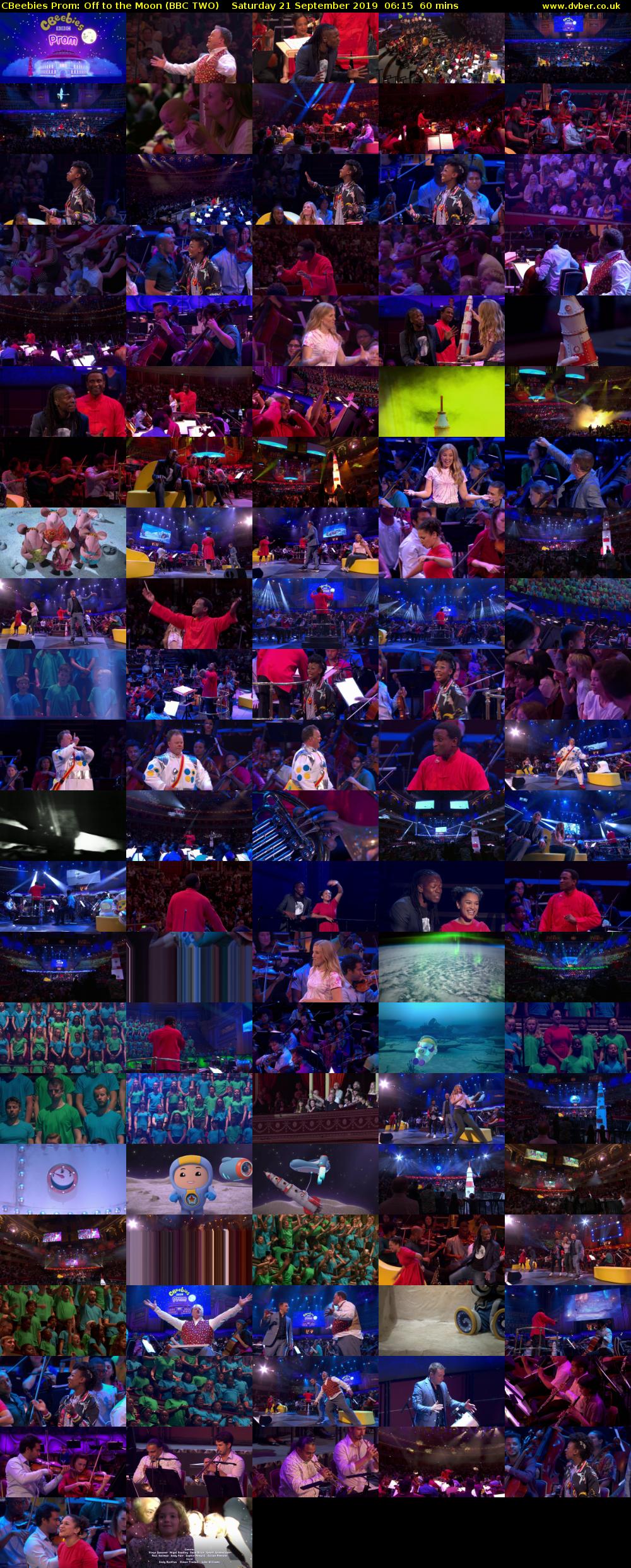 CBeebies Prom: Off to the Moon (BBC TWO) Saturday 21 September 2019 06:15 - 07:15