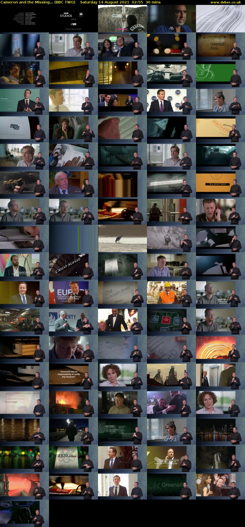 Cameron and the Missing... (BBC TWO) Saturday 14 August 2021 02:55 - 03:25