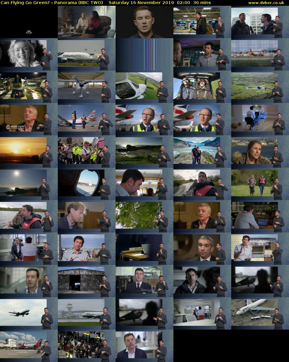Can Flying Go Green? - Panorama (BBC TWO) Saturday 16 November 2019 02:00 - 02:30