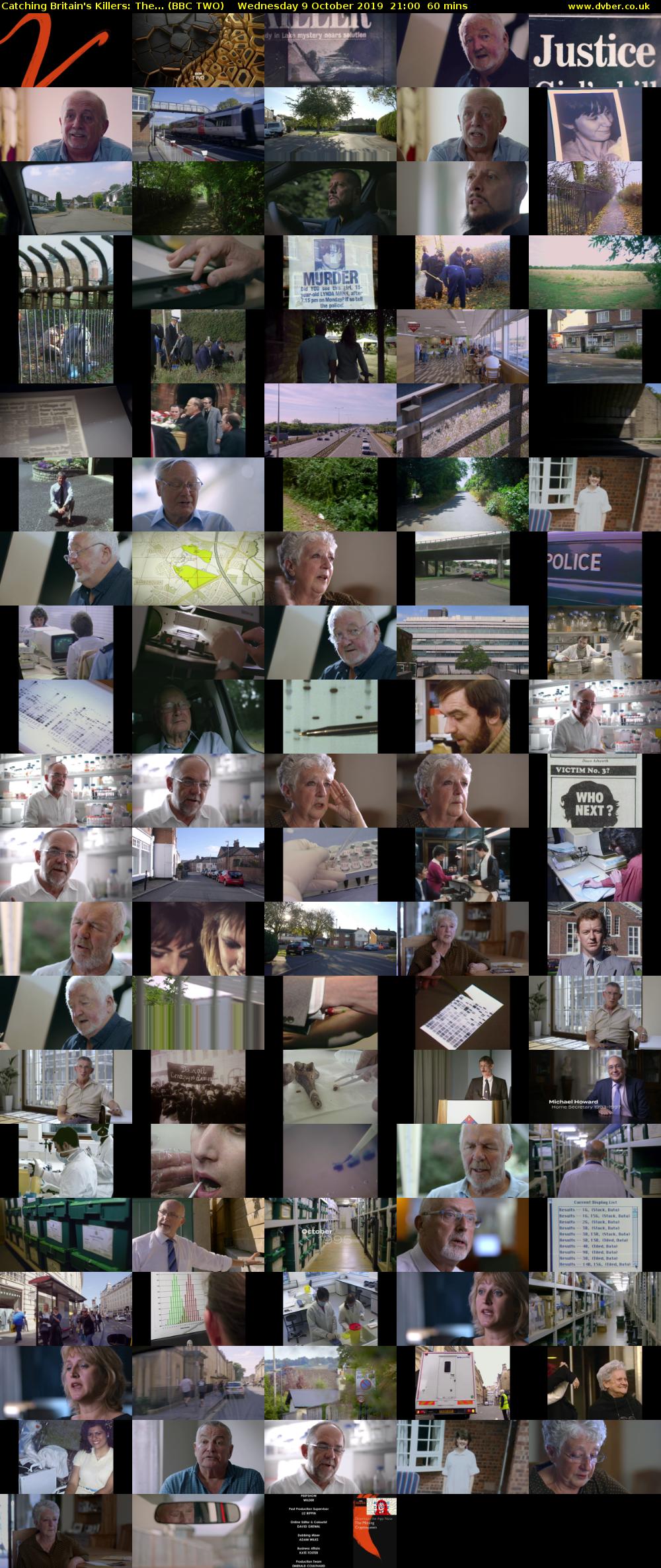 Catching Britain's Killers: The... (BBC TWO) Wednesday 9 October 2019 21:00 - 22:00