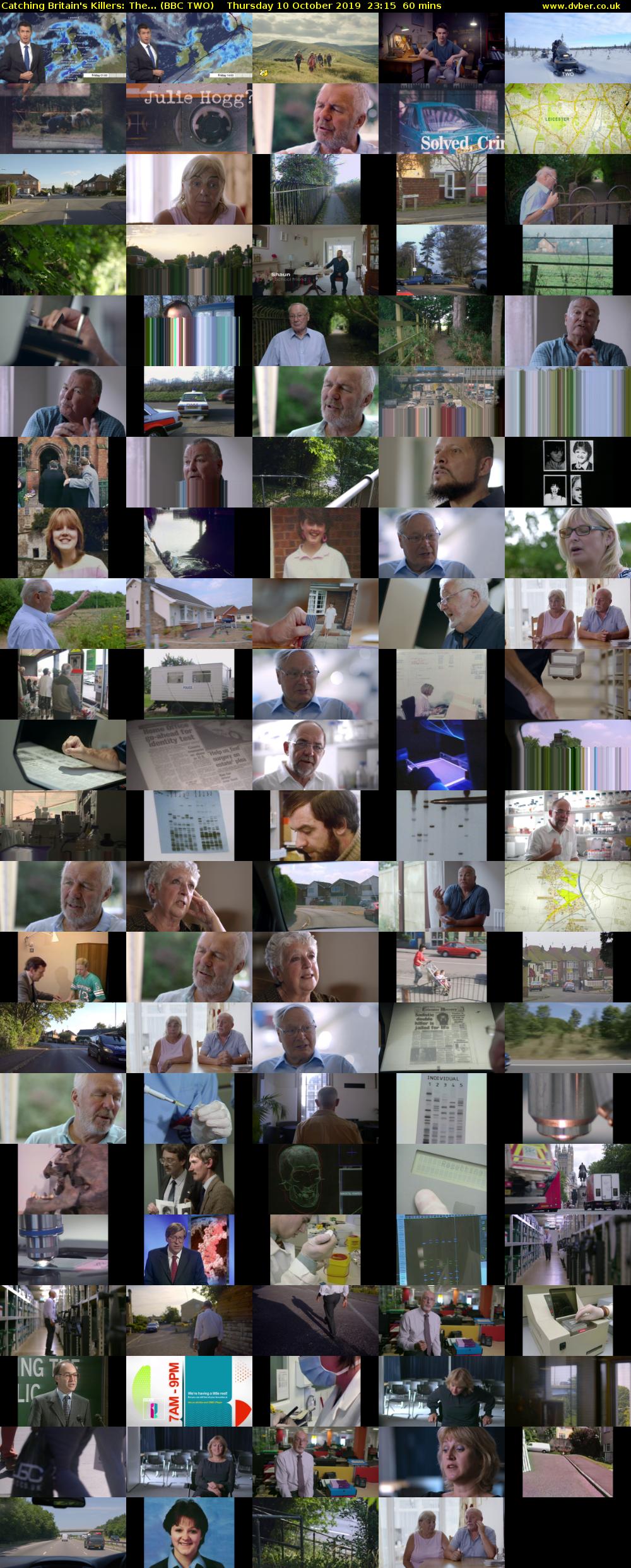 Catching Britain's Killers: The... (BBC TWO) Thursday 10 October 2019 23:15 - 00:15