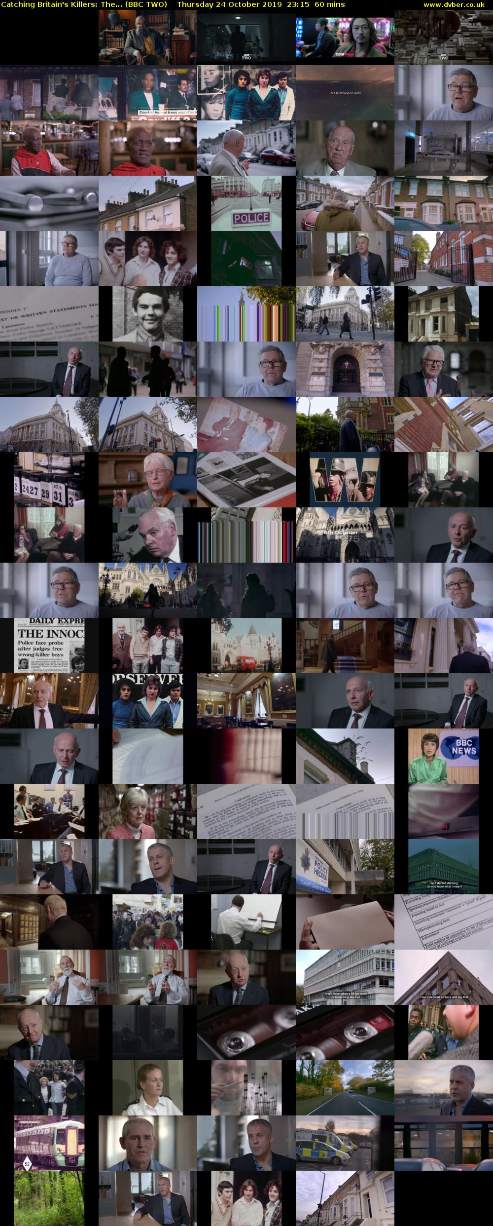 Catching Britain's Killers: The... (BBC TWO) Thursday 24 October 2019 23:15 - 00:15