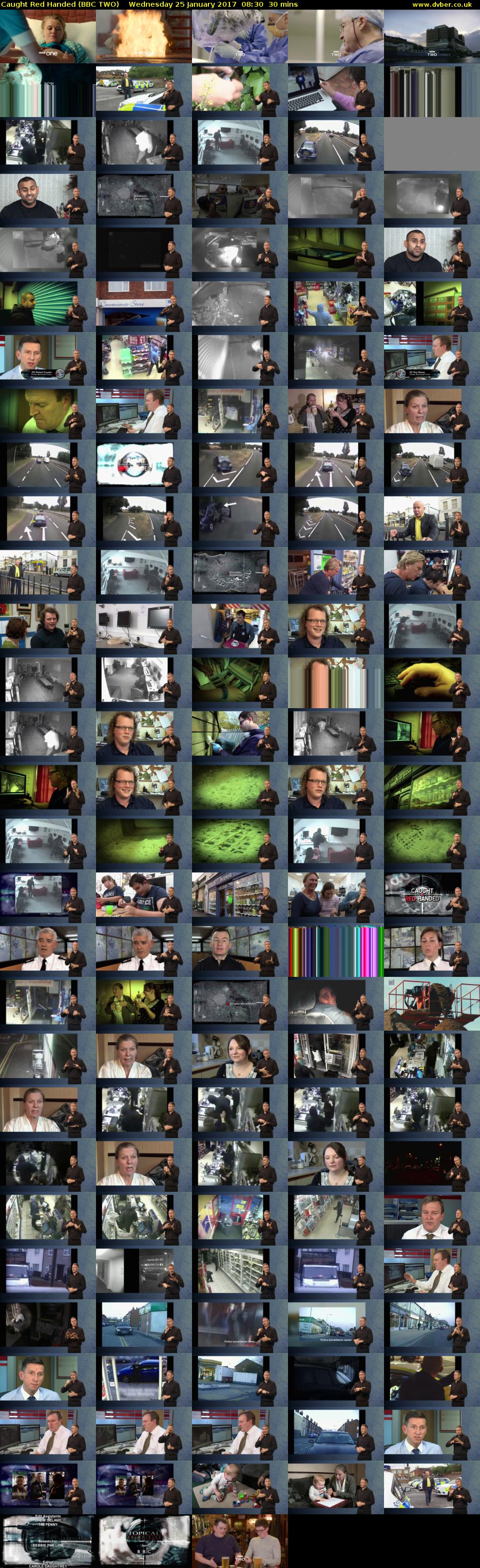 Caught Red Handed (BBC TWO) Wednesday 25 January 2017 08:30 - 09:00