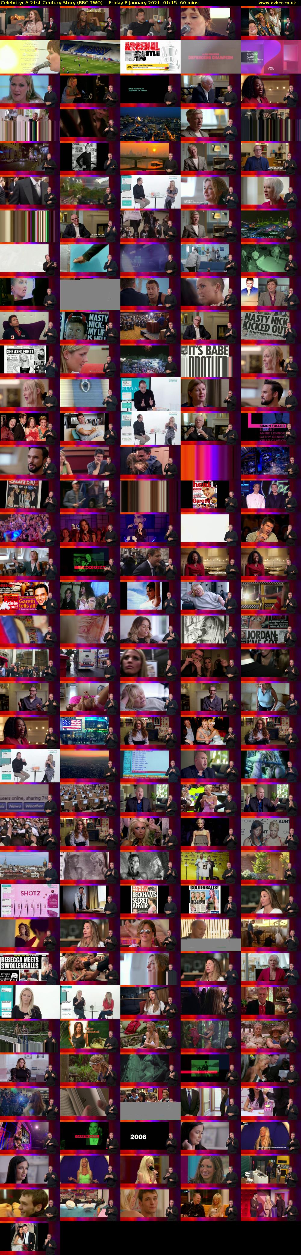 Celebrity: A 21st-Century Story (BBC TWO) Friday 8 January 2021 01:15 - 02:15
