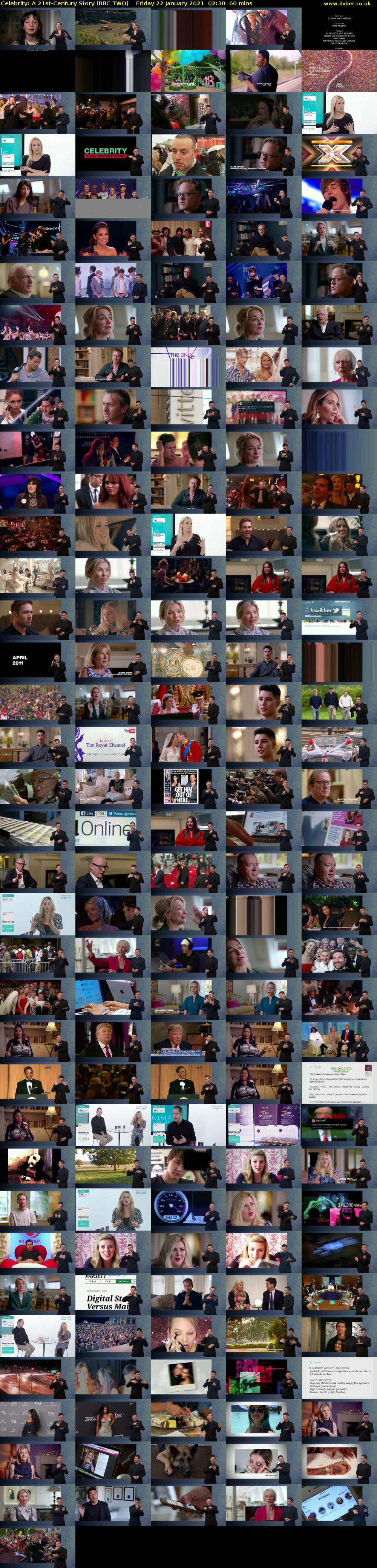 Celebrity: A 21st-Century Story (BBC TWO) Friday 22 January 2021 02:30 - 03:30