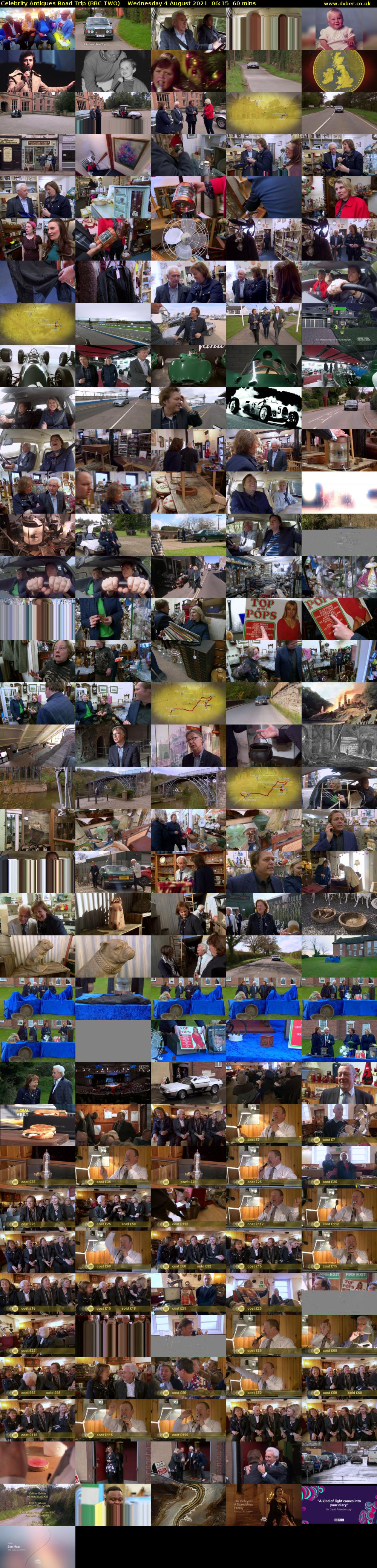 Celebrity Antiques Road Trip (BBC TWO) Wednesday 4 August 2021 06:15 - 07:15