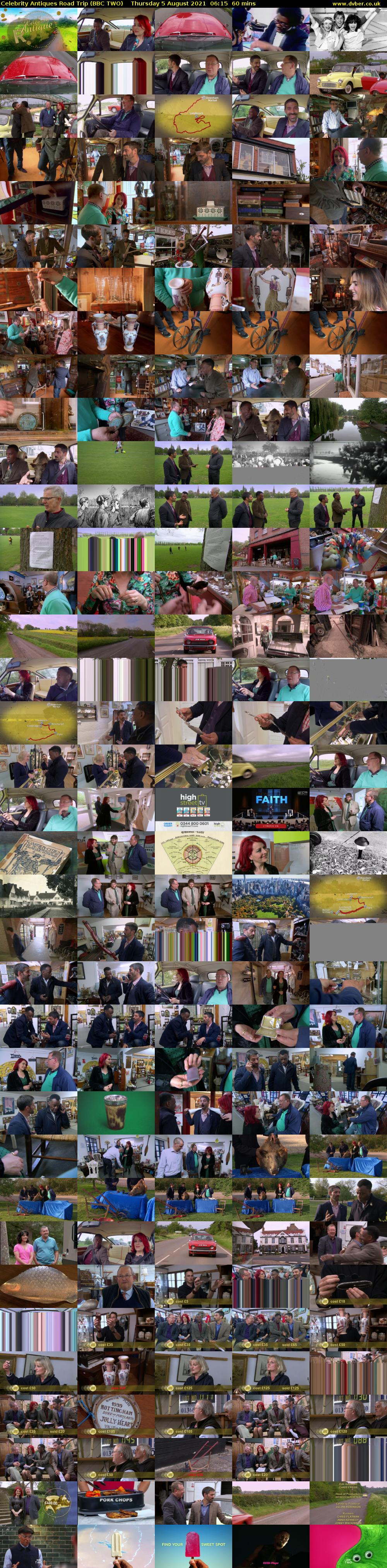 Celebrity Antiques Road Trip (BBC TWO) Thursday 5 August 2021 06:15 - 07:15