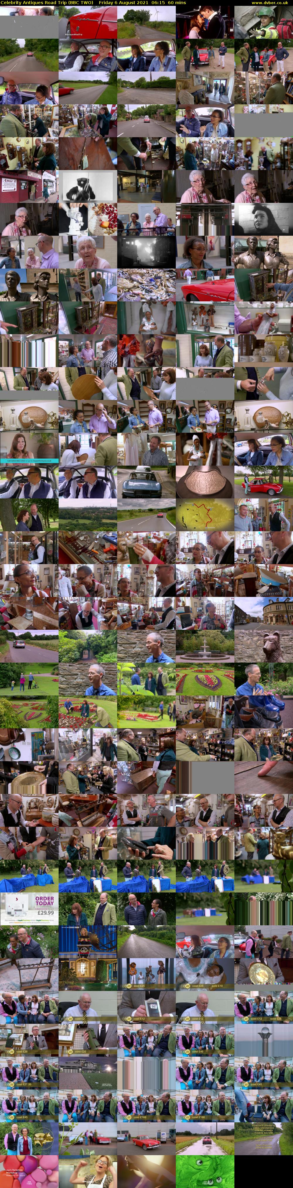 Celebrity Antiques Road Trip (BBC TWO) Friday 6 August 2021 06:15 - 07:15