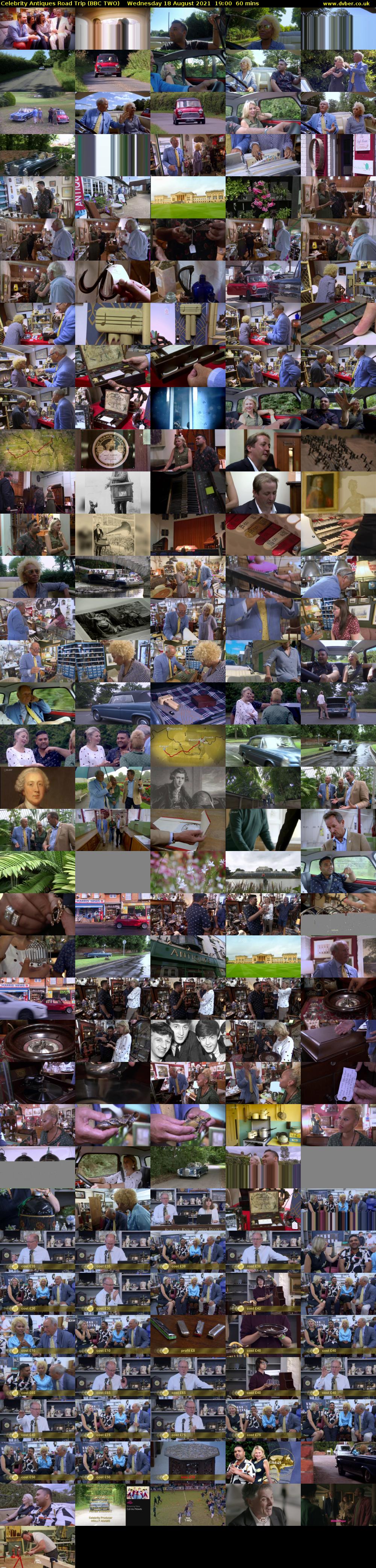 Celebrity Antiques Road Trip (BBC TWO) Wednesday 18 August 2021 19:00 - 20:00