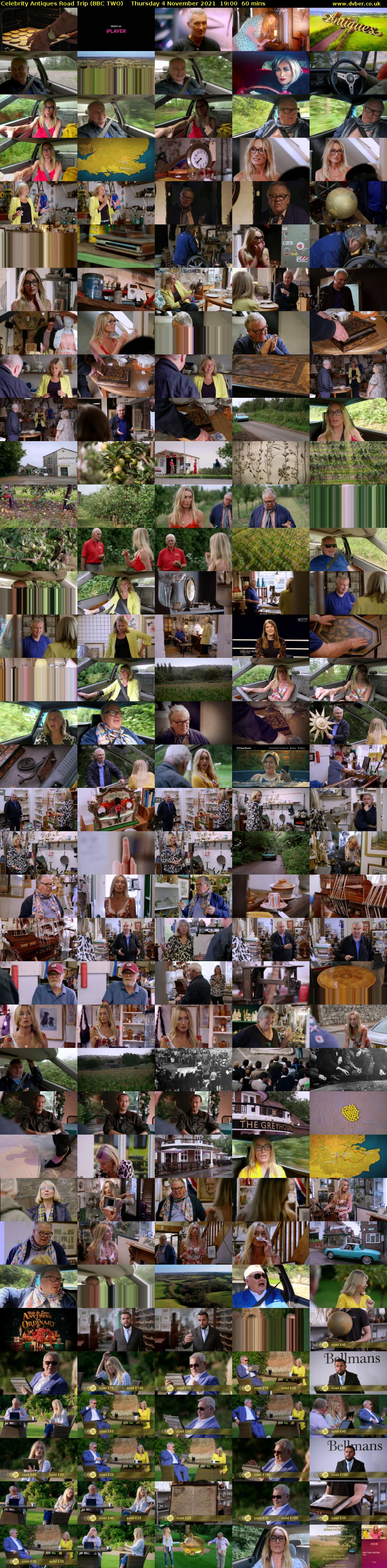 Celebrity Antiques Road Trip (BBC TWO) Thursday 4 November 2021 19:00 - 20:00