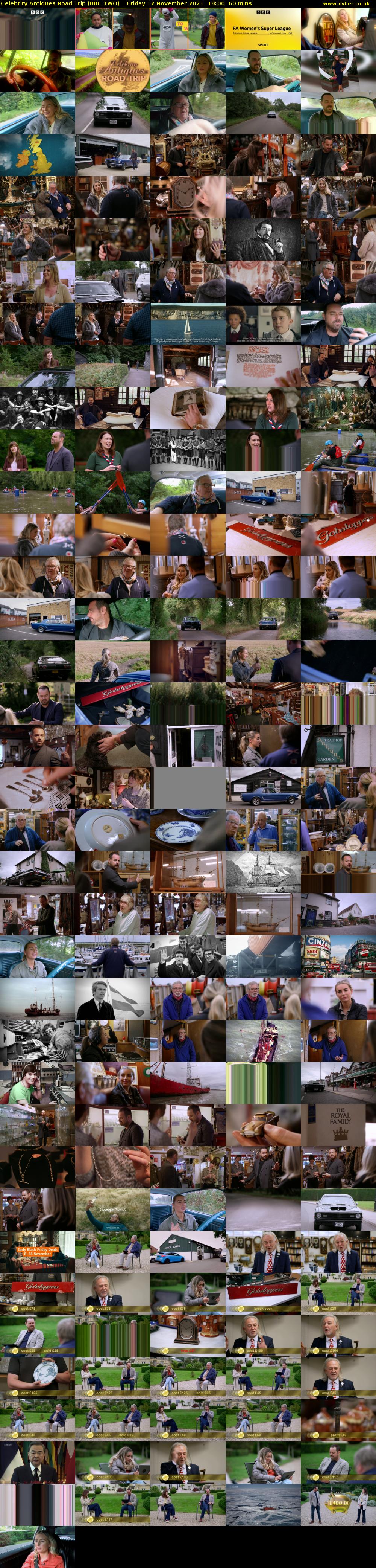 Celebrity Antiques Road Trip (BBC TWO) Friday 12 November 2021 19:00 - 20:00