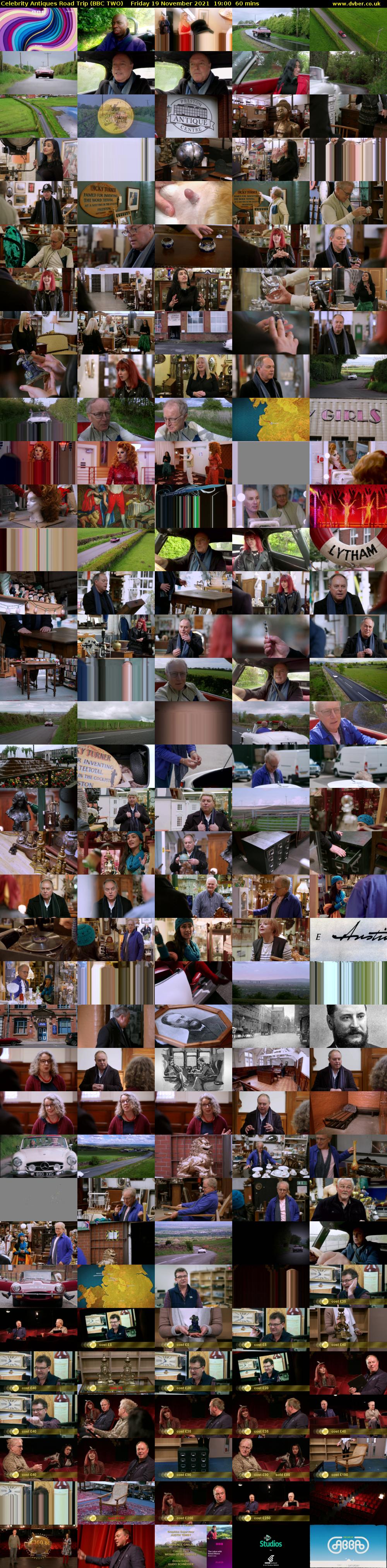 Celebrity Antiques Road Trip (BBC TWO) Friday 19 November 2021 19:00 - 20:00