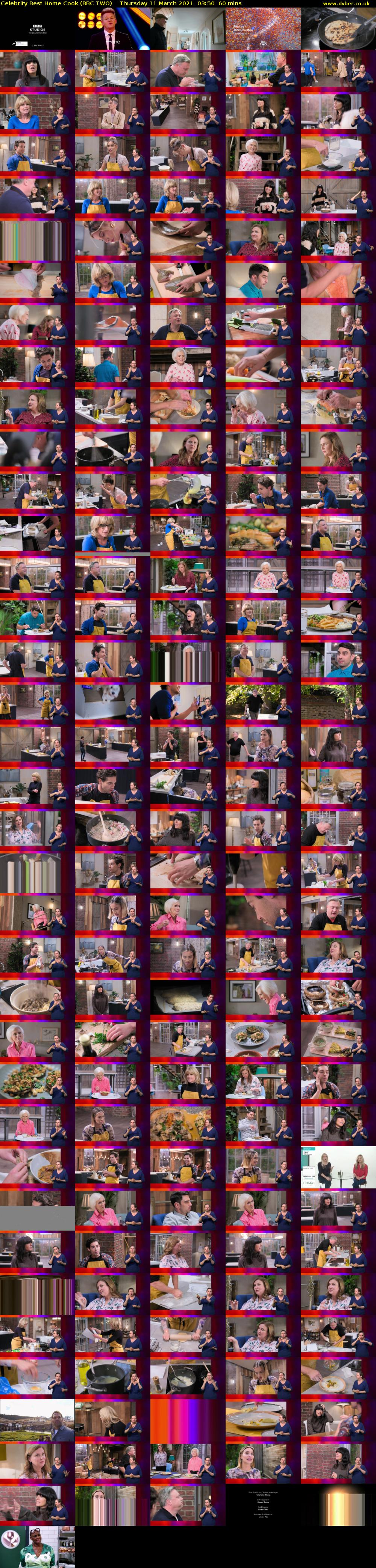 Celebrity Best Home Cook (BBC TWO) Thursday 11 March 2021 03:50 - 04:50