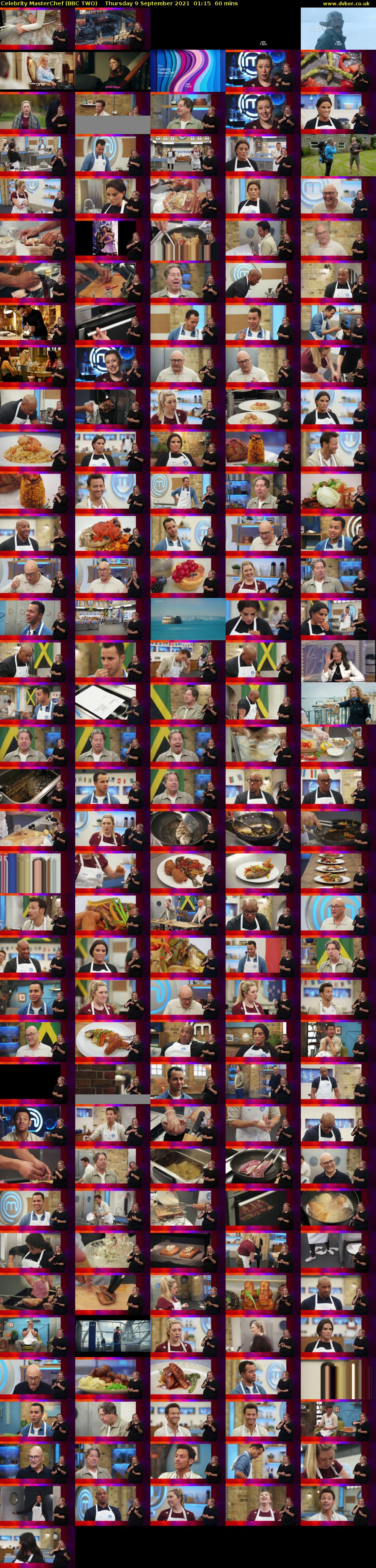 Celebrity MasterChef (BBC TWO) Thursday 9 September 2021 01:15 - 02:15