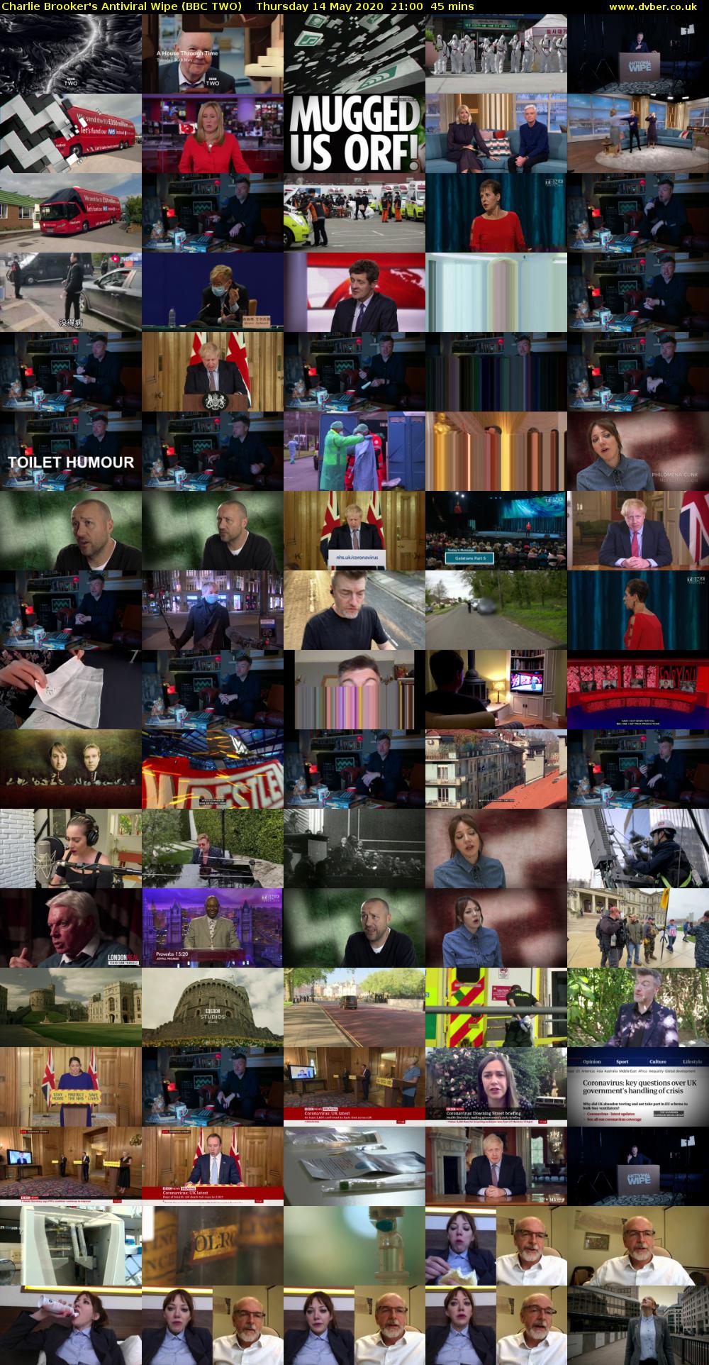 Charlie Brooker's Antiviral Wipe (BBC TWO) Thursday 14 May 2020 21:00 - 21:45