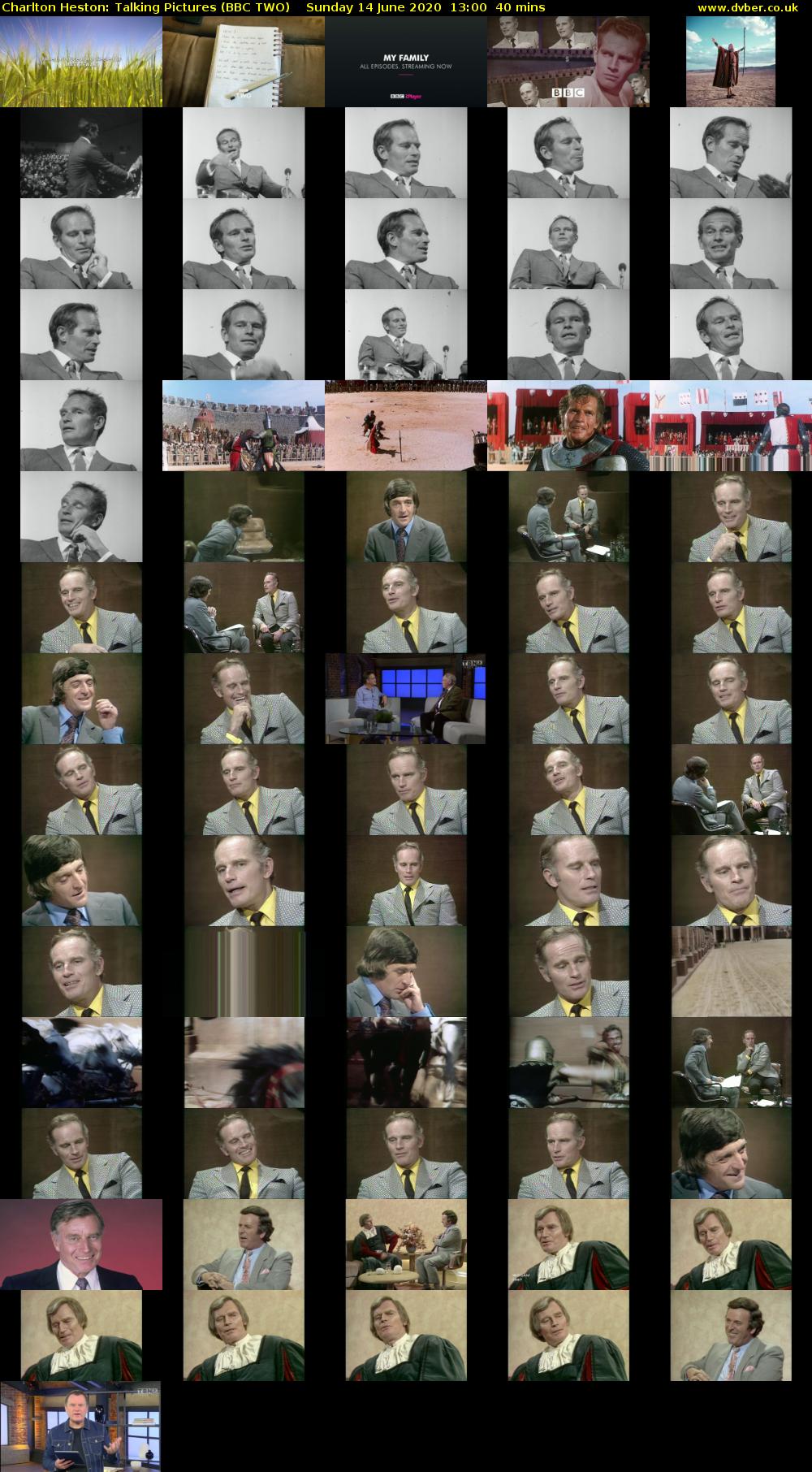 Charlton Heston: Talking Pictures (BBC TWO) Sunday 14 June 2020 13:00 - 13:40