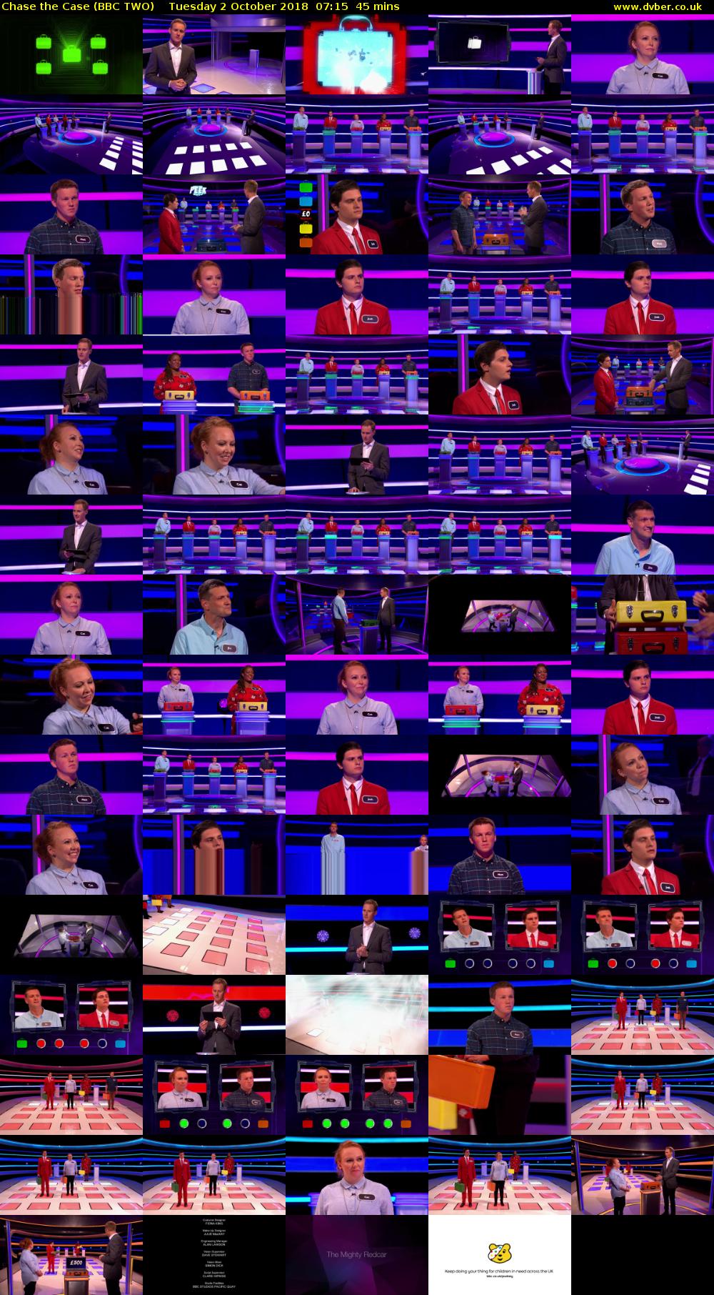 Chase the Case (BBC TWO) Tuesday 2 October 2018 07:15 - 08:00