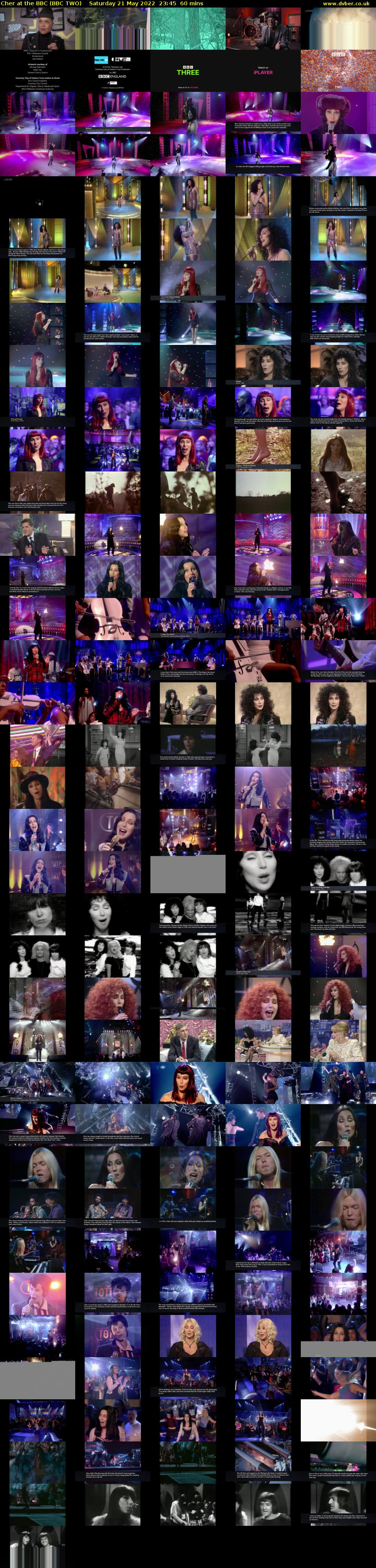 Cher at the BBC (BBC TWO) Saturday 21 May 2022 23:45 - 00:45