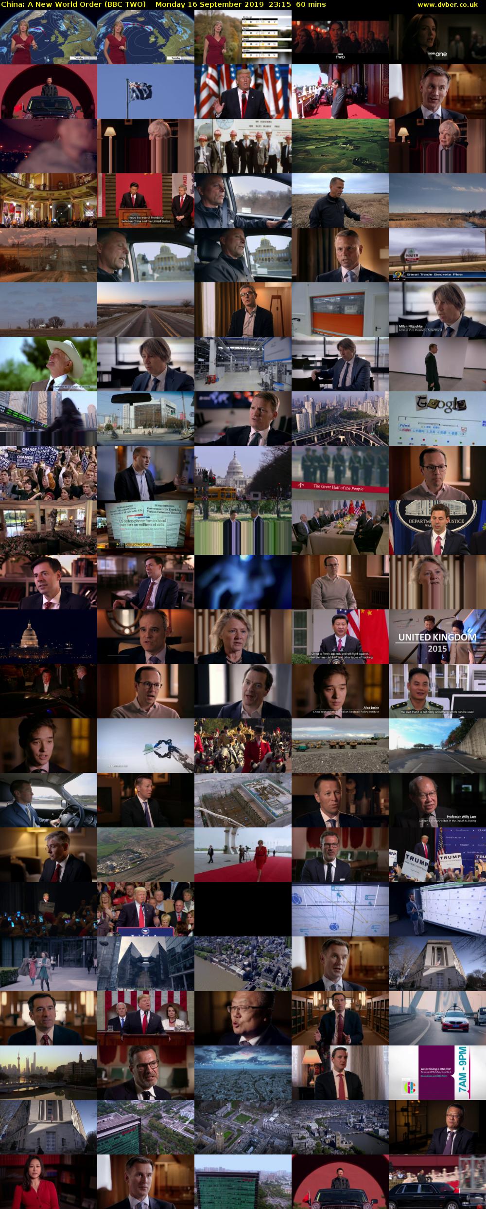 China: A New World Order (BBC TWO) Monday 16 September 2019 23:15 - 00:15