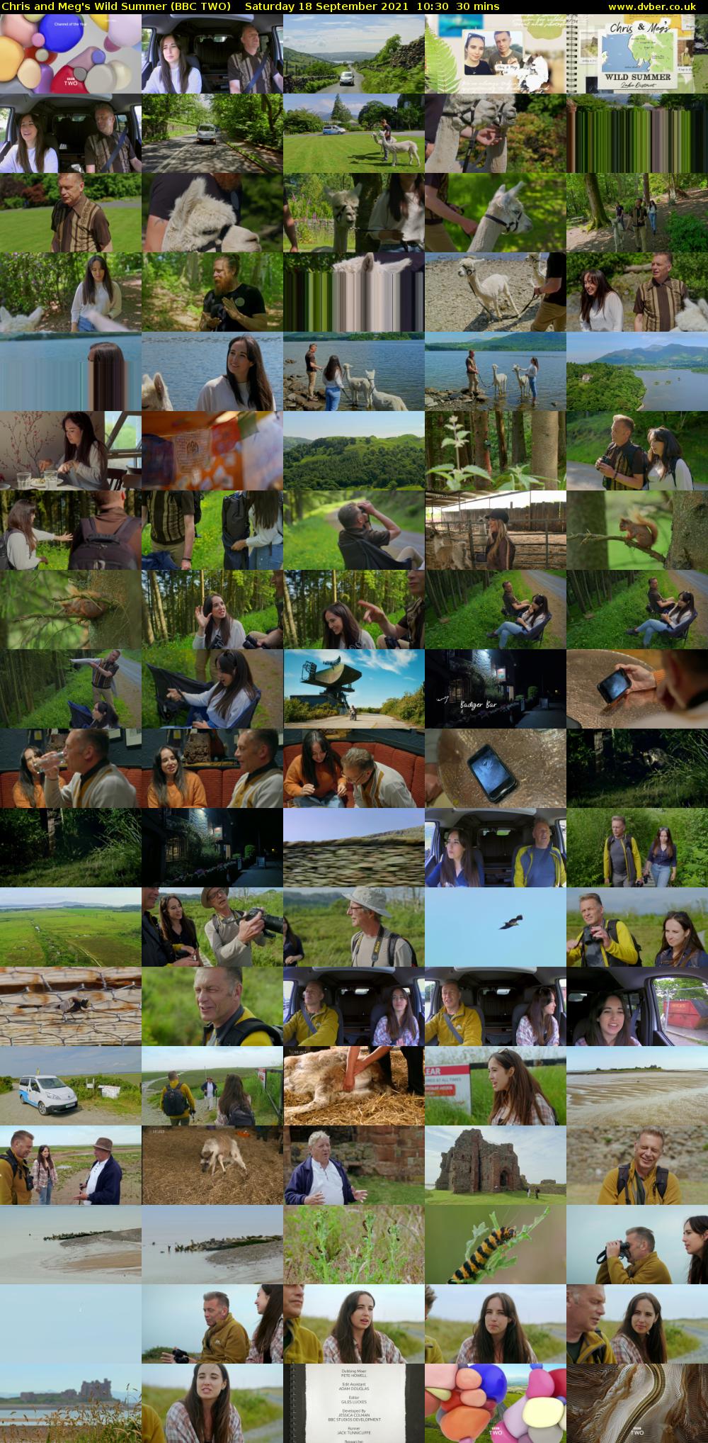 Chris and Meg's Wild Summer (BBC TWO) Saturday 18 September 2021 10:30 - 11:00