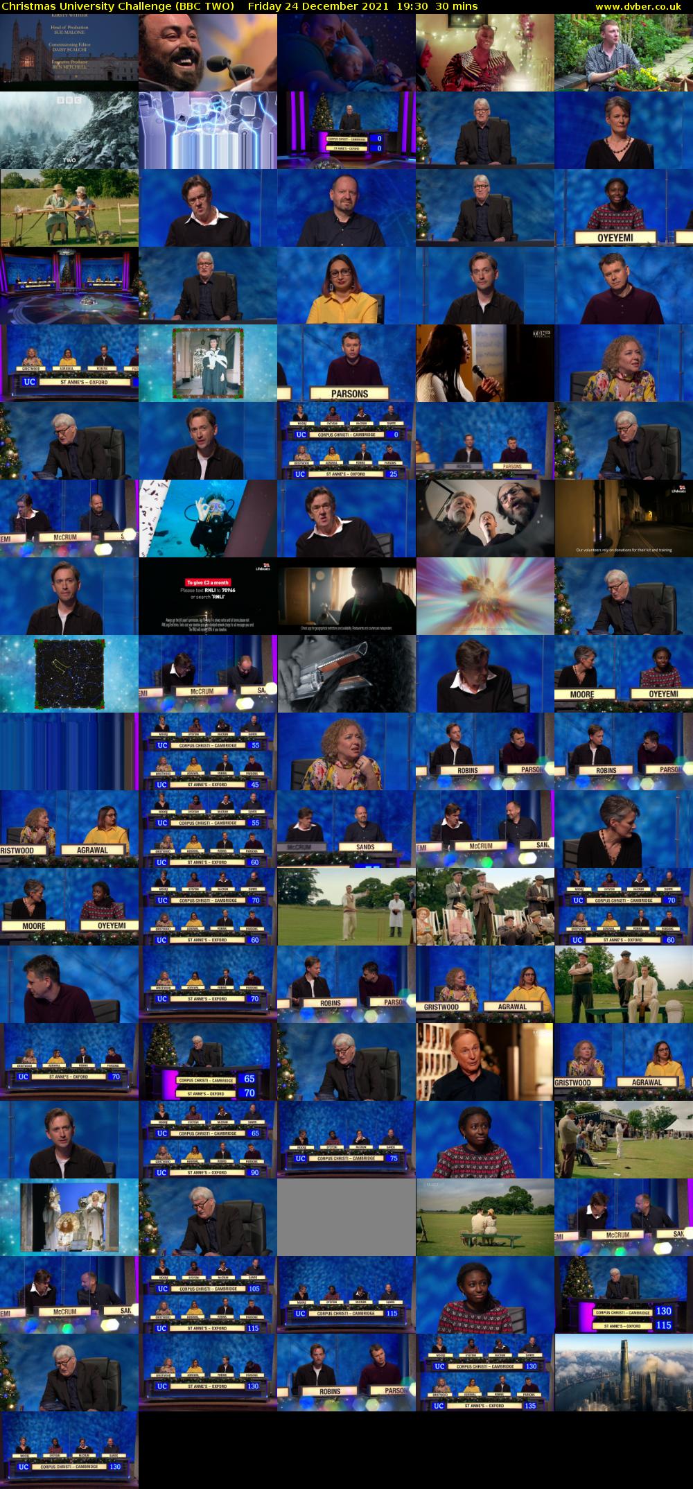 Christmas University Challenge (BBC TWO) Friday 24 December 2021 19:30 - 20:00