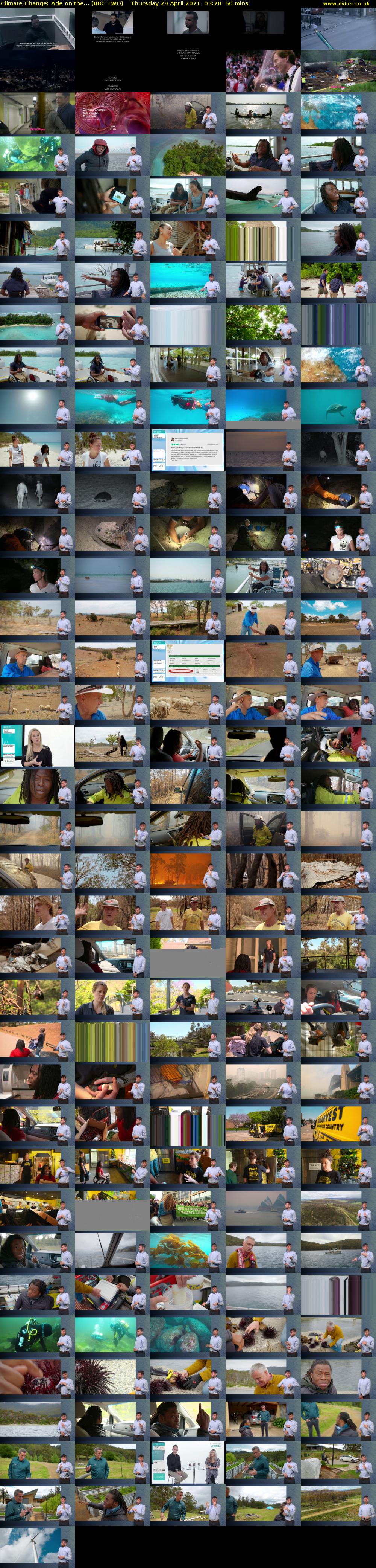 Climate Change: Ade on the... (BBC TWO) Thursday 29 April 2021 03:20 - 04:20