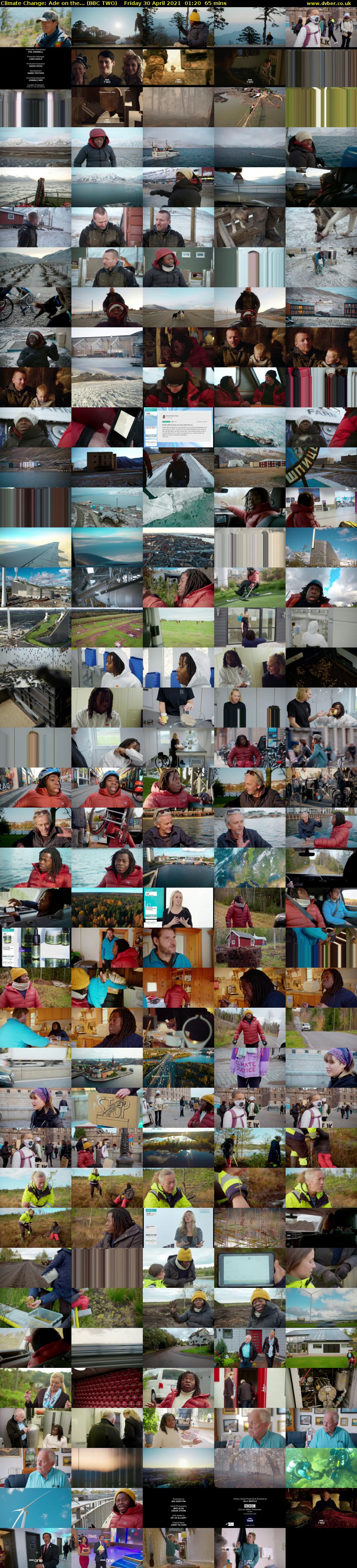 Climate Change: Ade on the... (BBC TWO) Friday 30 April 2021 01:20 - 02:25