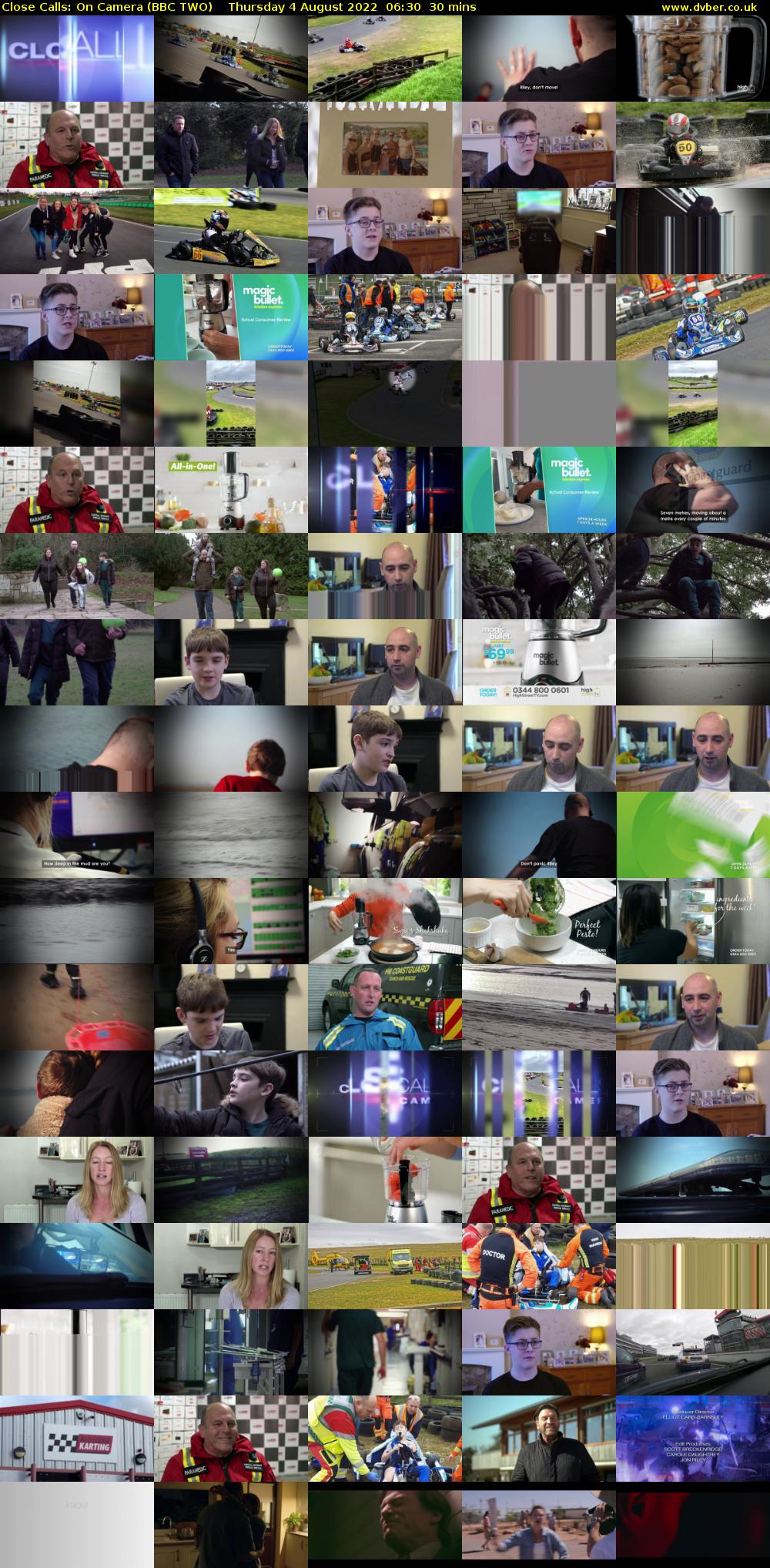Close Calls: On Camera (BBC TWO) Thursday 4 August 2022 06:30 - 07:00