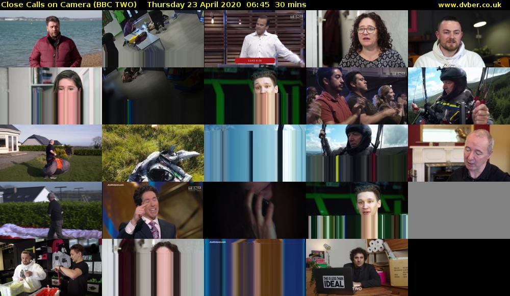 Close Calls on Camera (BBC TWO) Thursday 23 April 2020 06:45 - 07:15