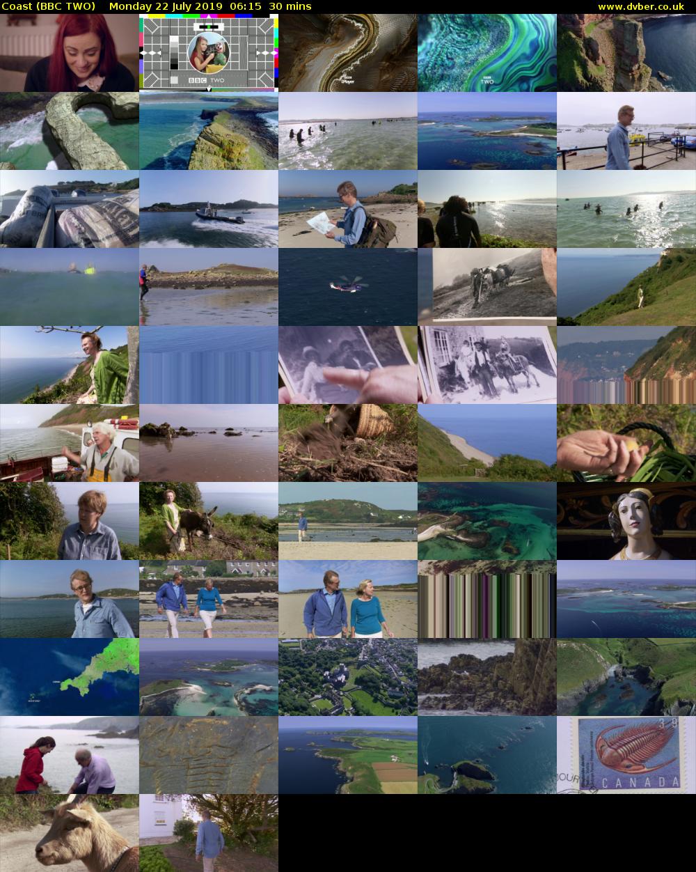Coast (BBC TWO) Monday 22 July 2019 06:15 - 06:45