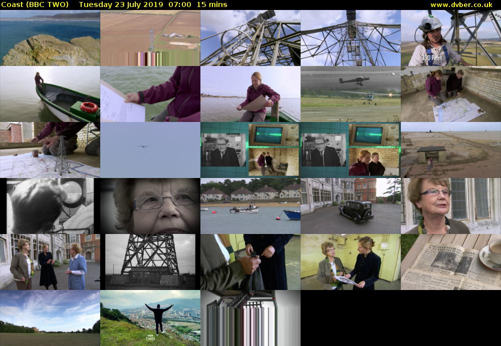 Coast (BBC TWO) Tuesday 23 July 2019 07:00 - 07:15