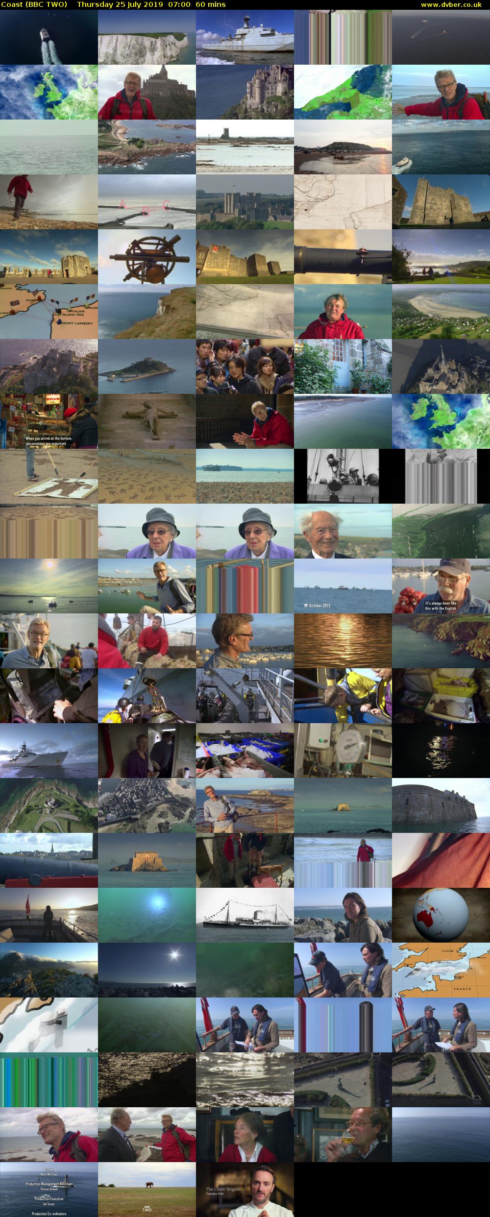 Coast (BBC TWO) Thursday 25 July 2019 07:00 - 08:00