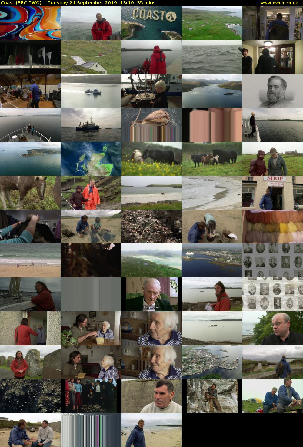 Coast (BBC TWO) Tuesday 24 September 2019 13:10 - 13:45