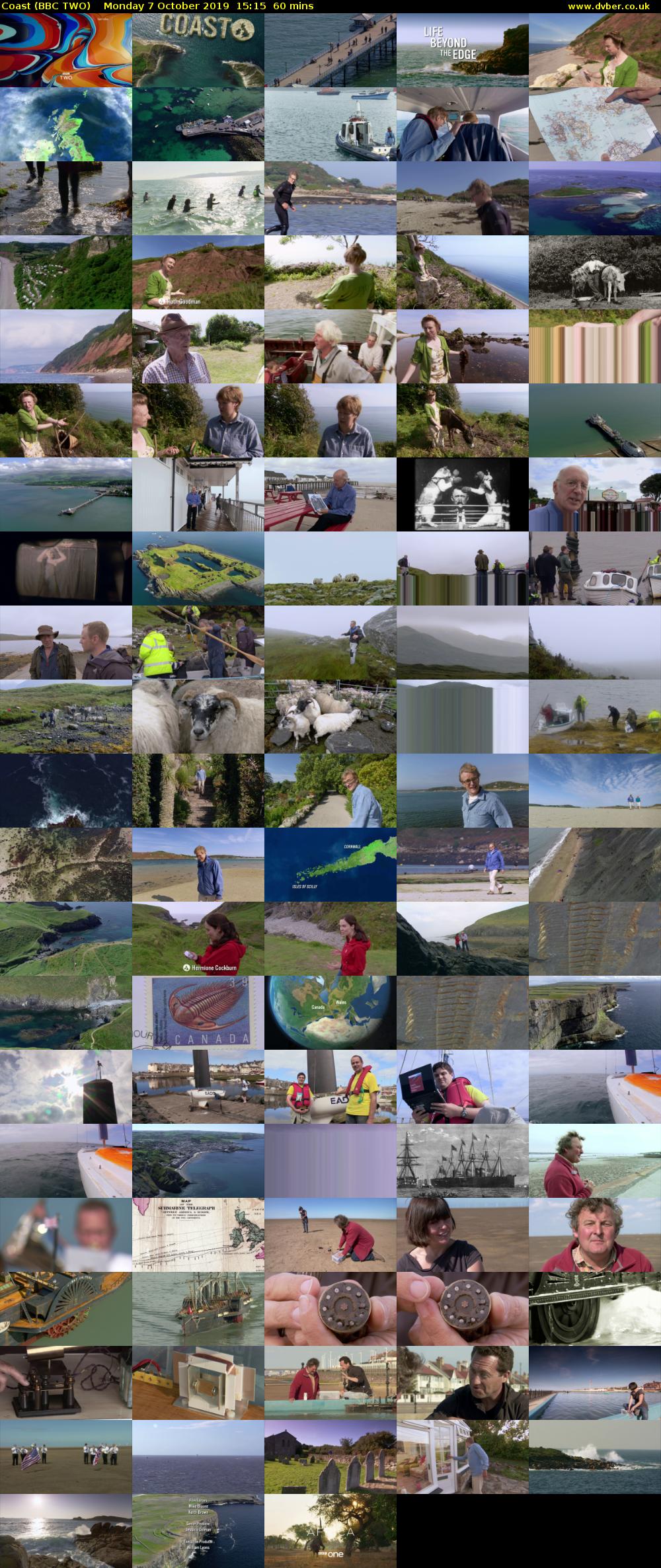 Coast (BBC TWO) Monday 7 October 2019 15:15 - 16:15