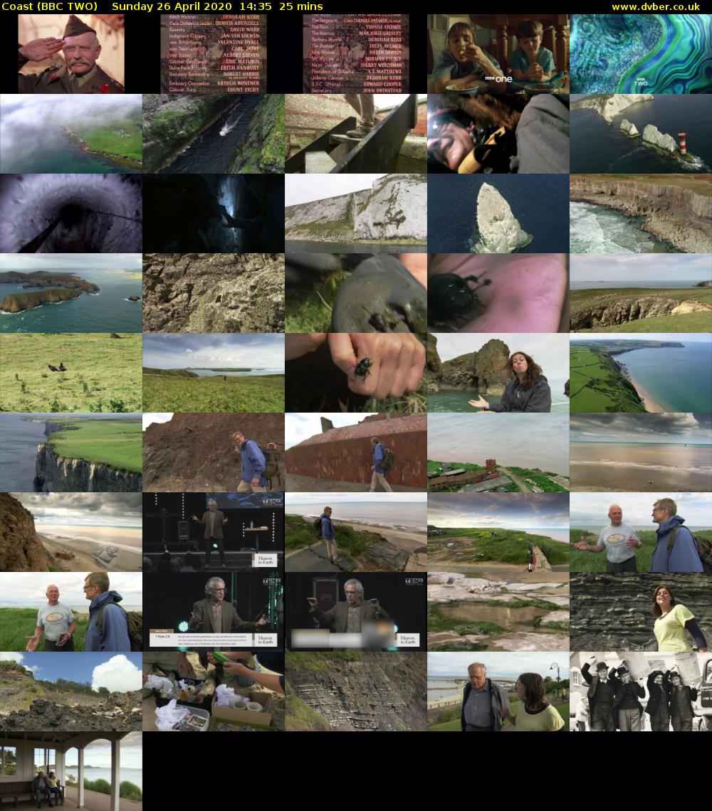 Coast (BBC TWO) Sunday 26 April 2020 14:35 - 15:00