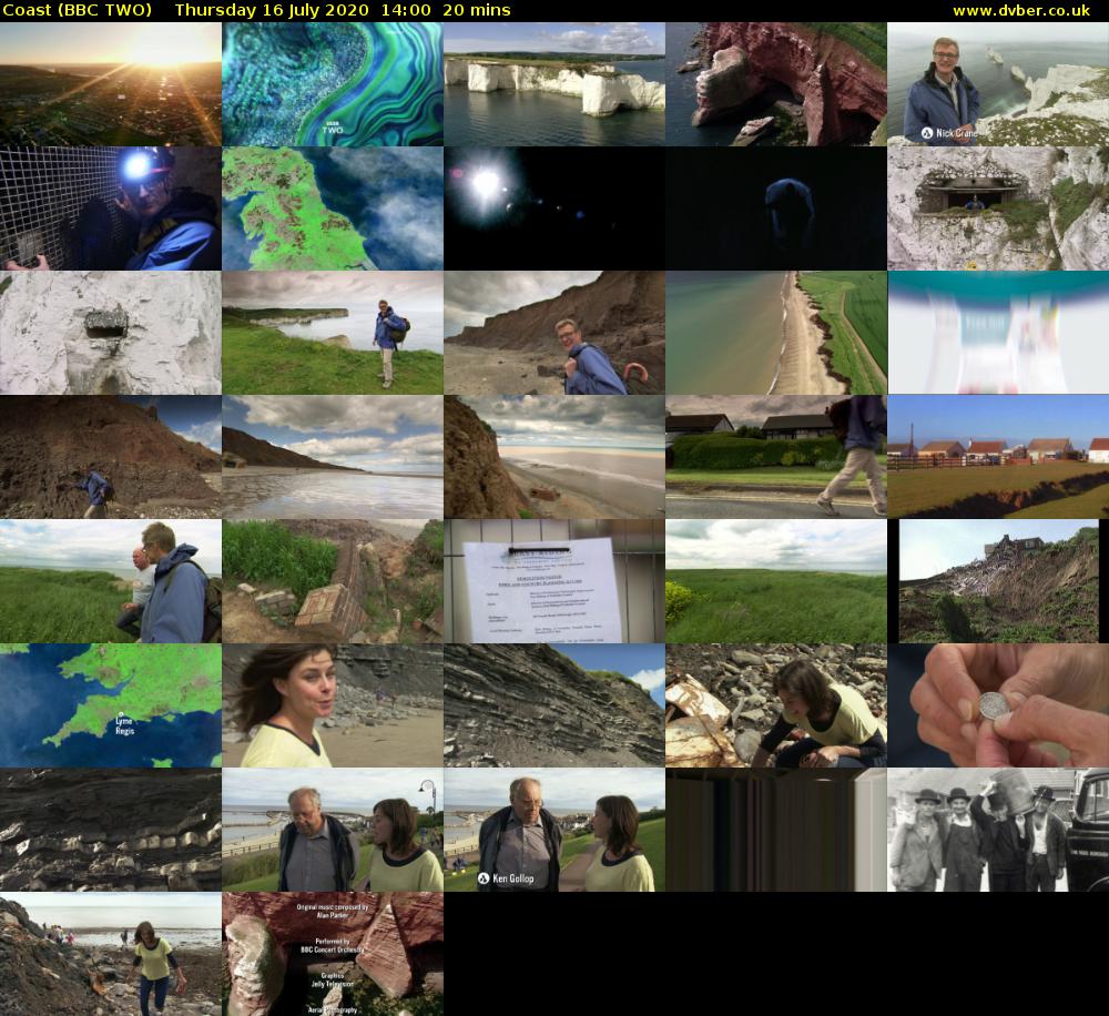 Coast (BBC TWO) Thursday 16 July 2020 14:00 - 14:20