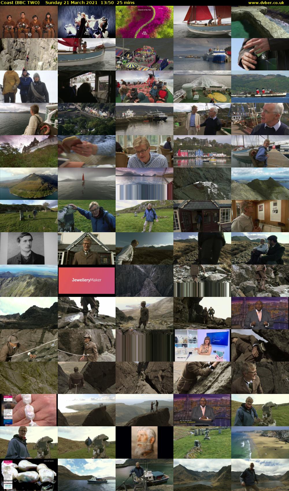 Coast (BBC TWO) Sunday 21 March 2021 13:50 - 14:15