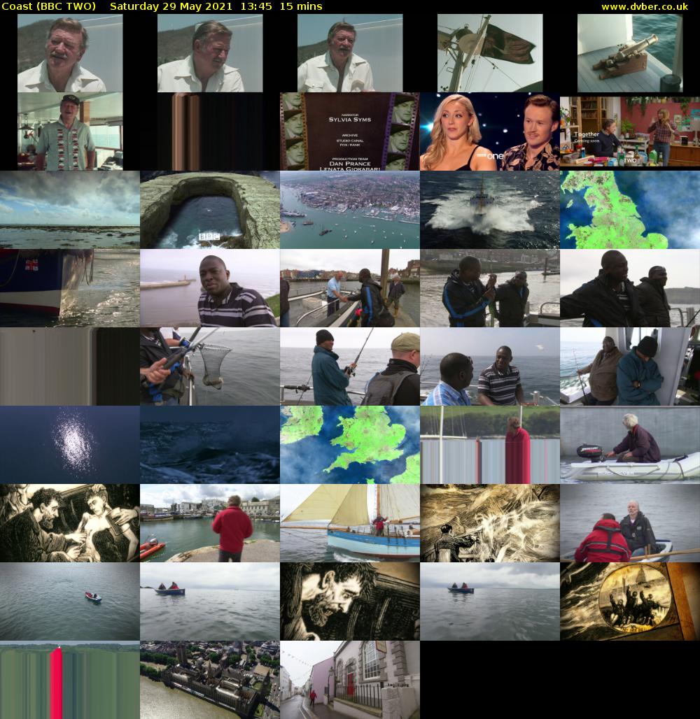 Coast (BBC TWO) Saturday 29 May 2021 13:45 - 14:00