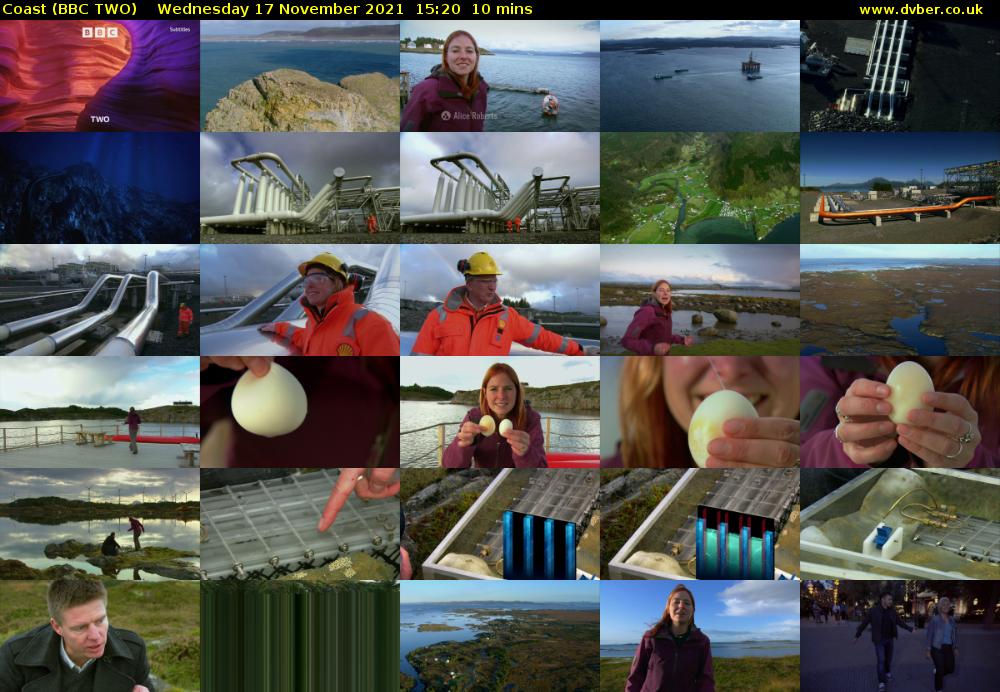 Coast (BBC TWO) Wednesday 17 November 2021 15:20 - 15:30