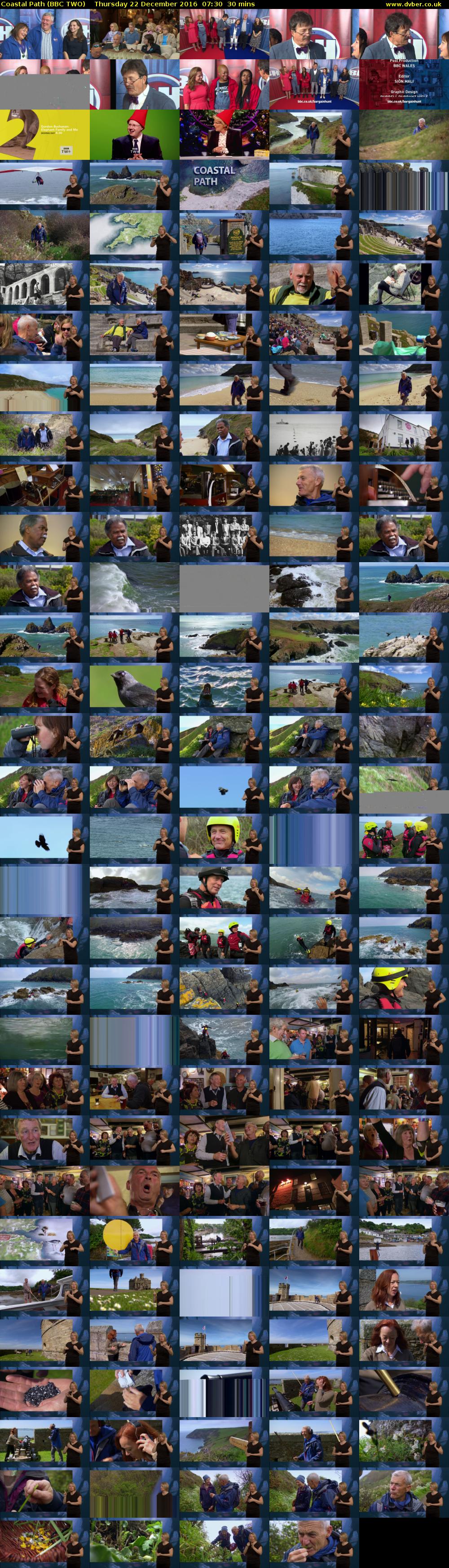 Coastal Path (BBC TWO) Thursday 22 December 2016 07:30 - 08:00